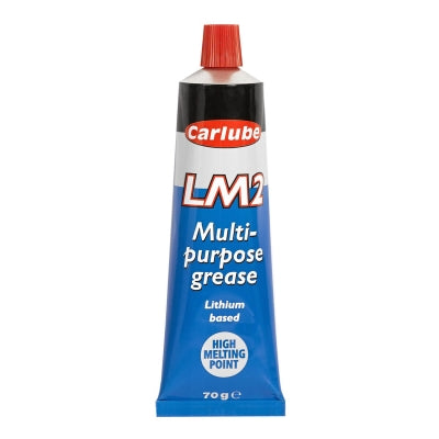 Carlube LM2 multi-purpose grease tube on a white background