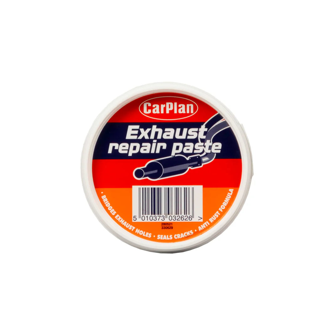 CarPlan exhaust repair paste container on a white background