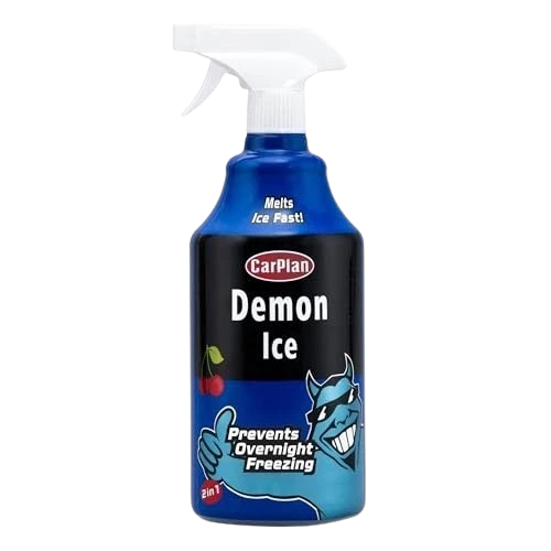 “CarPlan Demon Ice 1 Litre bottle – 2‑in‑1 ice preventer and de‑icer spray”