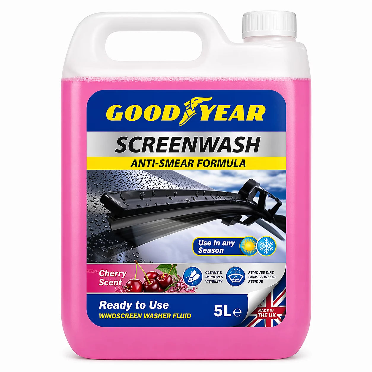 Goodyear 5 litre cherry scented screenwash container