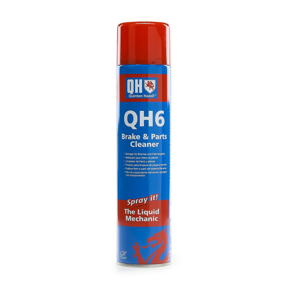 QH6 brake and parts cleaner spray can on a white background
