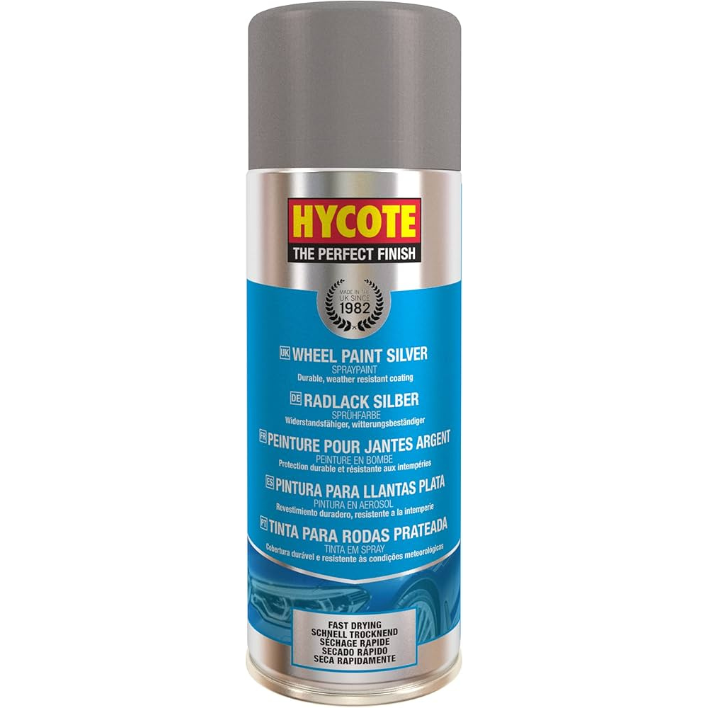 Hycote Silver Wheel Aerosol Spray Paint 400ml