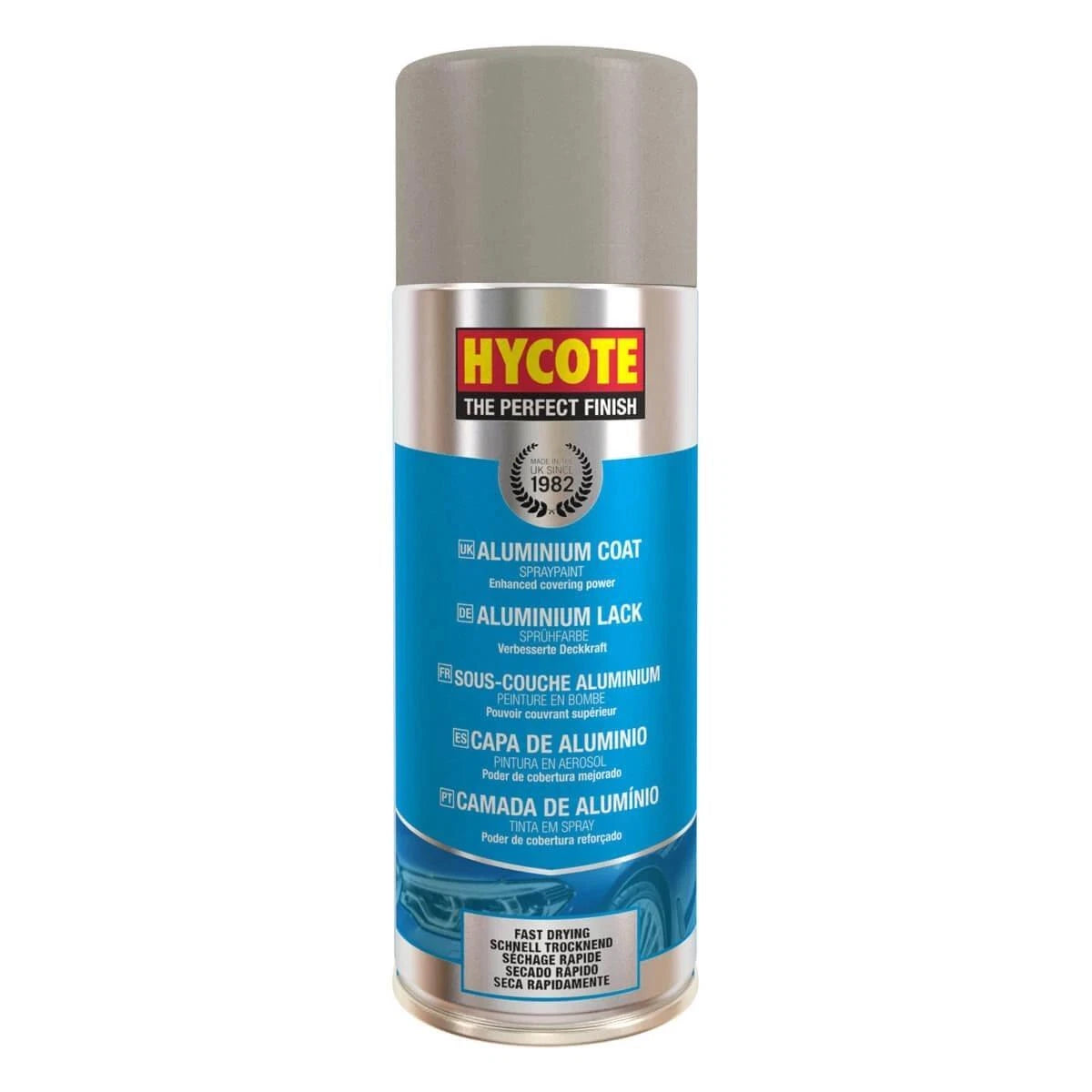 “Hycote XUK035 Aluminium Coat 400ml aerosol spray paint can”