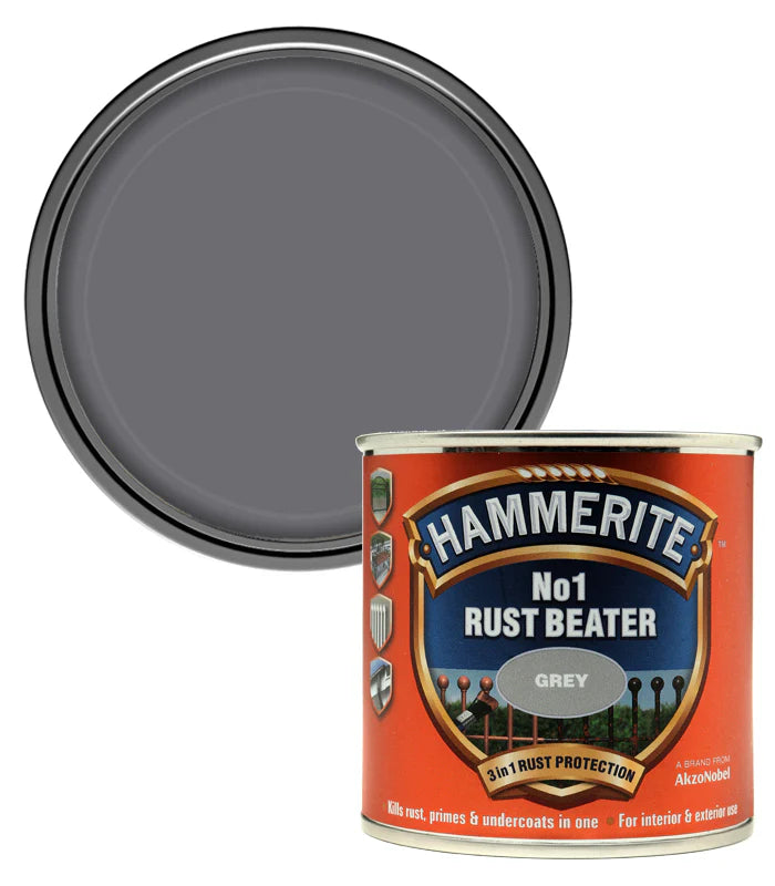 Hammerite No.1 Rust Beater Metal Paint – Grey 250ml