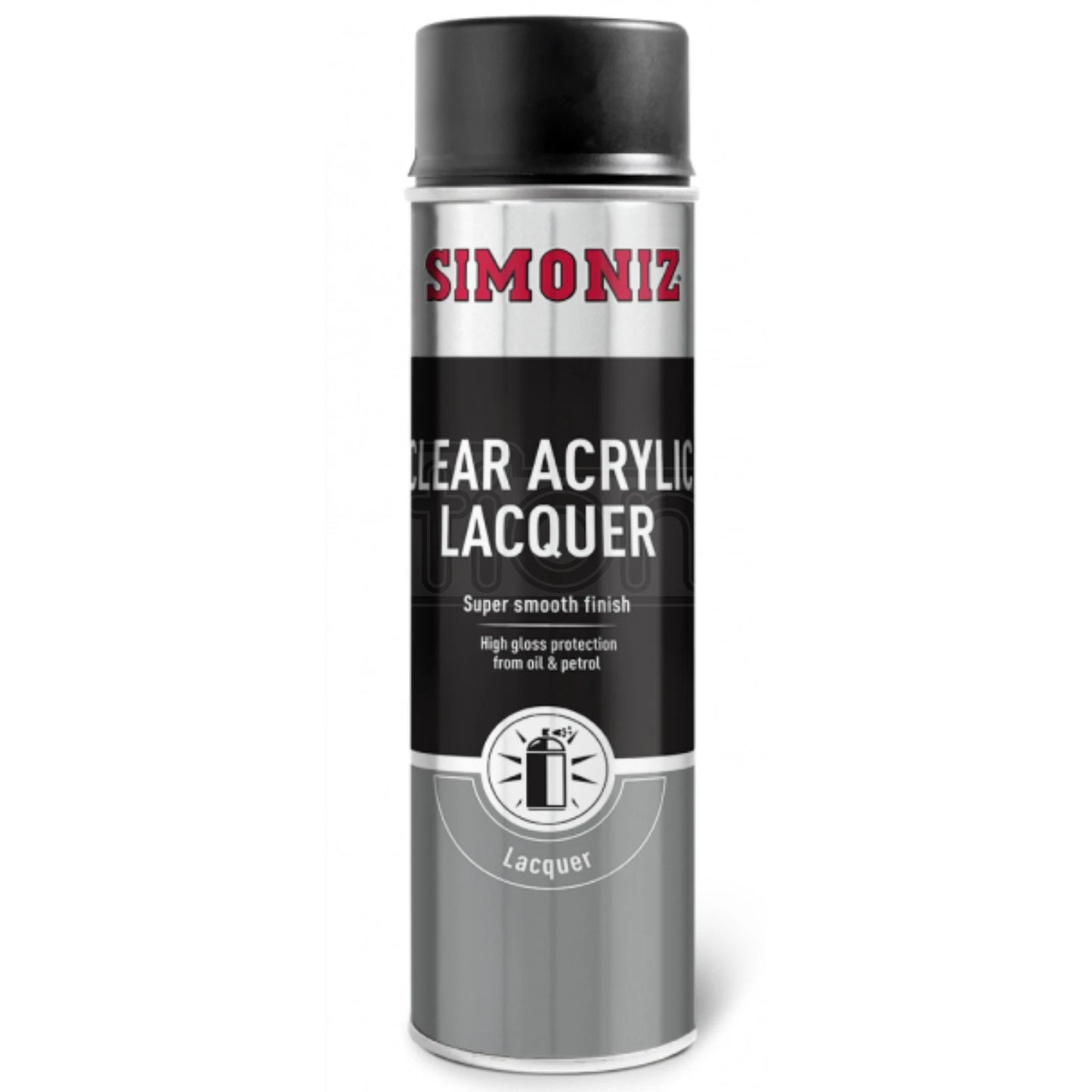 “Simoniz Clear Acrylic Lacquer 500ml aerosol – high gloss protective spray paint”