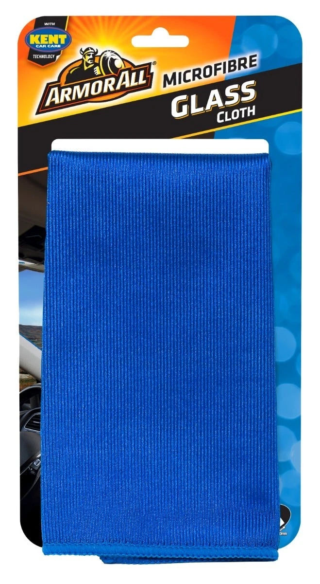 Armor All microfiber glass cloth in packaging with visible brand logo.