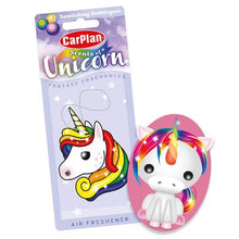 CarPlan Scents of Unicorn air freshener with packaging on a white background