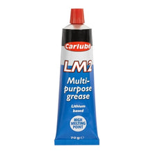 Carlube LM2 multi-purpose grease tube on a white background