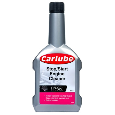 Carlube diesel engine cleaner bottle on a white background