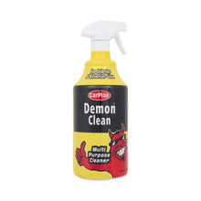 CarPlan Demon Clean multi-purpose cleaner spray bottle on a white background