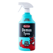 CarPlan Demon Tyres spray bottle on a white background