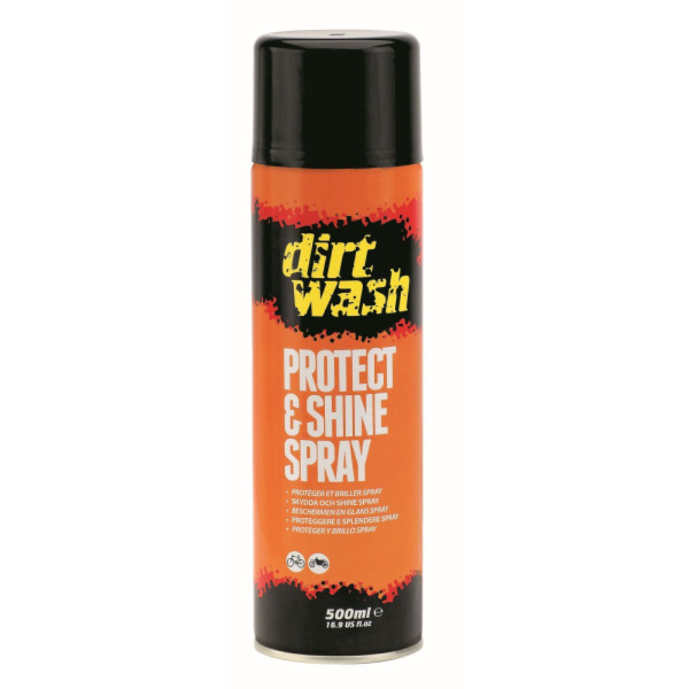 Dirt Wash protect & shine spray can on a white background