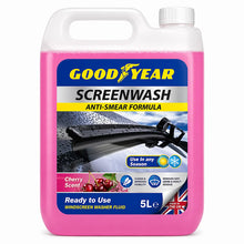 Goodyear 5 litre cherry scented screenwash container