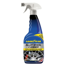 Goodyear alloy wheel cleaner spray bottle on a white background