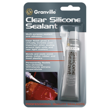 Granville clear silicone sealant packaging on a white background