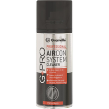 Granville G+ Pro aircon system cleaner can on a white background