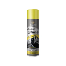 Granville Cockpit Shine spray can with yellow and gray design on a white background