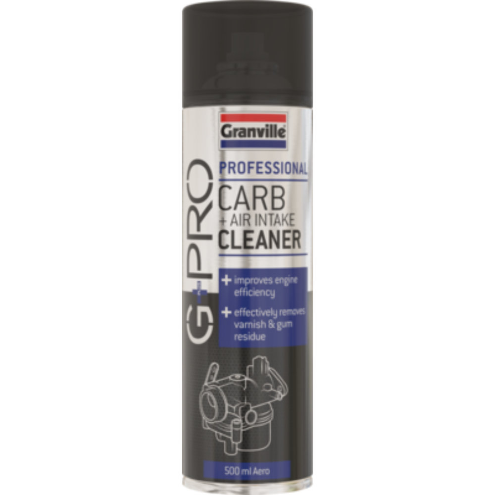 Granville G+ Pro Carb Air Intake Cleaner can on a white background