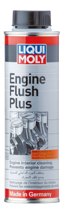 Liqui Moly Engine Flush Plus can with red and silver design.