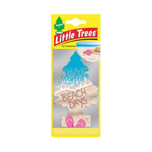 Little Trees Beach Days air freshener packaging on a white background