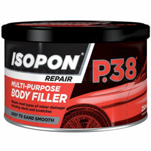 “Isopon P38 Easy Sand 250ml car body filler tin”