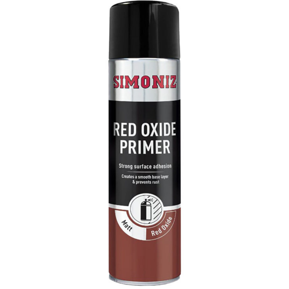 Simoniz Red Oxide Primer Acrylic Aerosol Auto Car Spray Paint 500m