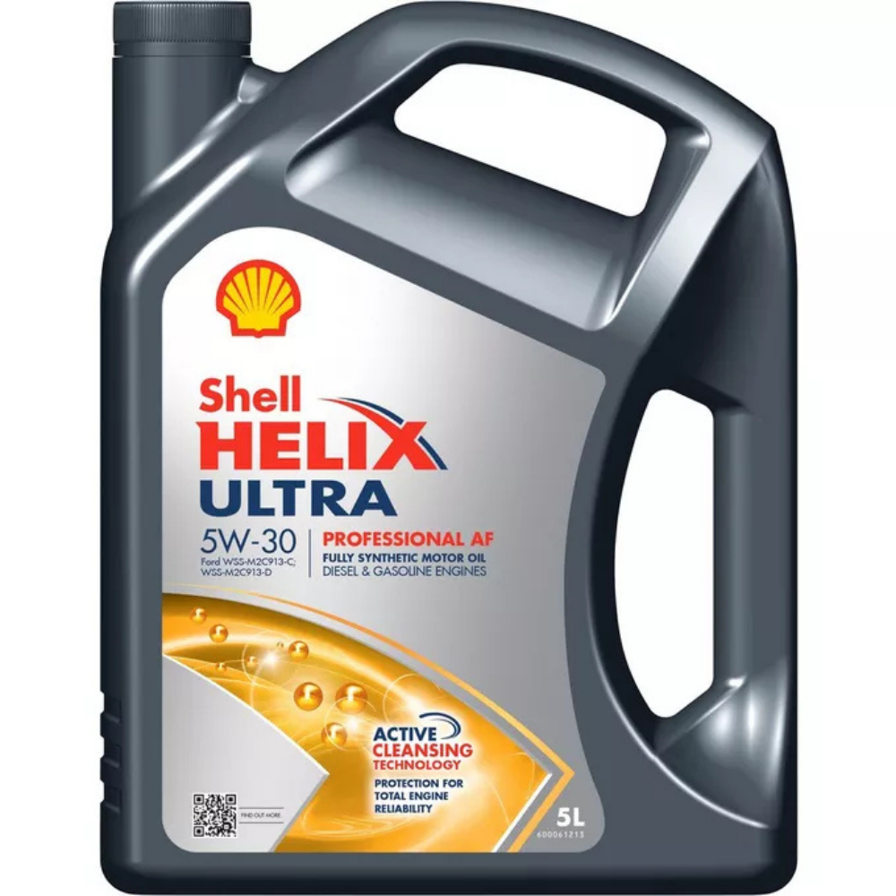 Shell Helix Ultra Professional AF 5W-30 Fully Synthetic Engine Oil, ACEA A5/B5, 5L bottle
