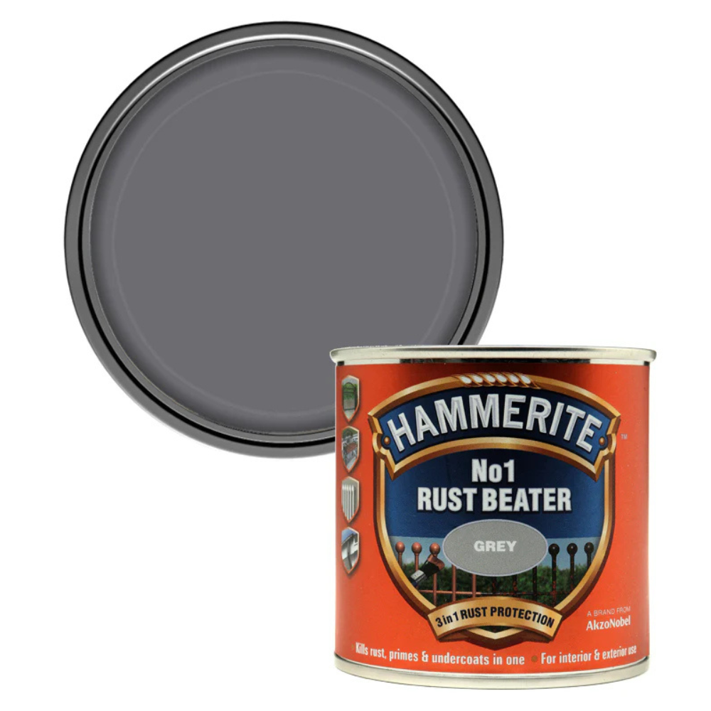 Hammerite No.1 Rust Beater Metal Paint – Grey 250ml