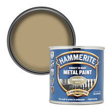 Hammerite Smooth Direct to Rust Quick Drying Metal Paint – Smooth Gold 750ml