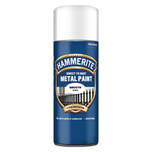 Hammerite Smooth Direct to Rust Aerosol Metal Paint – Smooth White 400ml