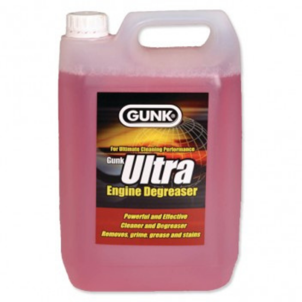 Gunk Ultra Engine Degreaser container on a white background