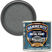 Hammerite Direct to Rust Quick Drying Metal Paint – Hammered Silver 250ml