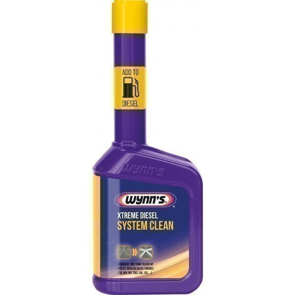 “Wynn’s Xtreme Diesel System Clean 325ml fuel system additive bottle”