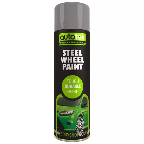 “AutoTek Multi Purpose Steel Wheel Spray Paint 500ml aerosol can”