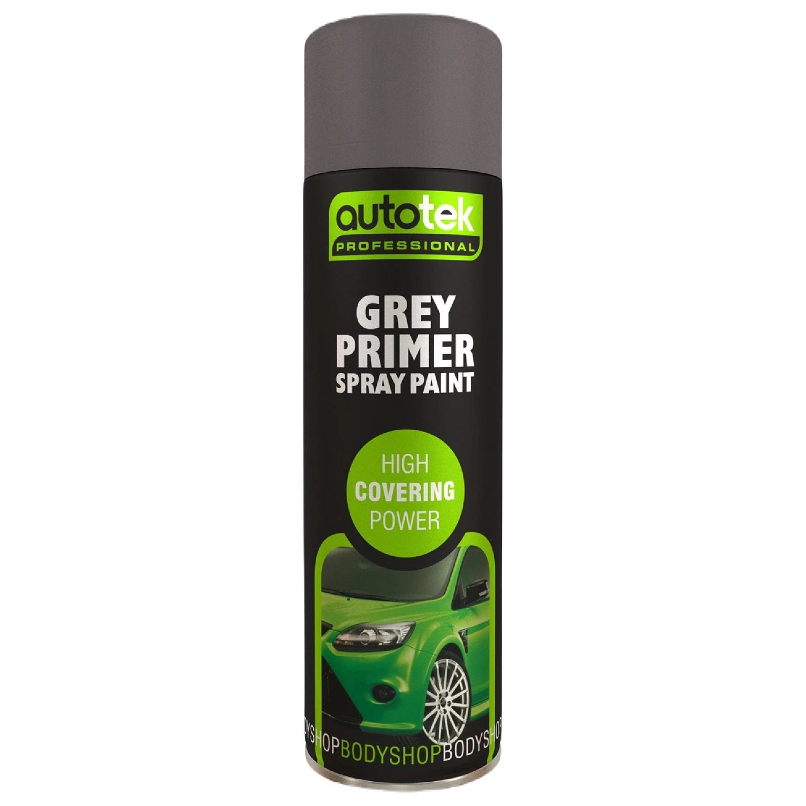 “AutoTek Grey Primer Multi‑Purpose 500ml aerosol spray paint can”