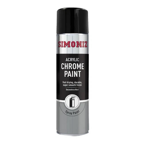 “Simoniz Chrome Effect High Quality Spray Paint 500ml aerosol can”