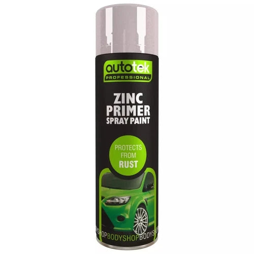 Autotek Professional Protects From Rust Spray Paint, Zinc Primer, 500 ml