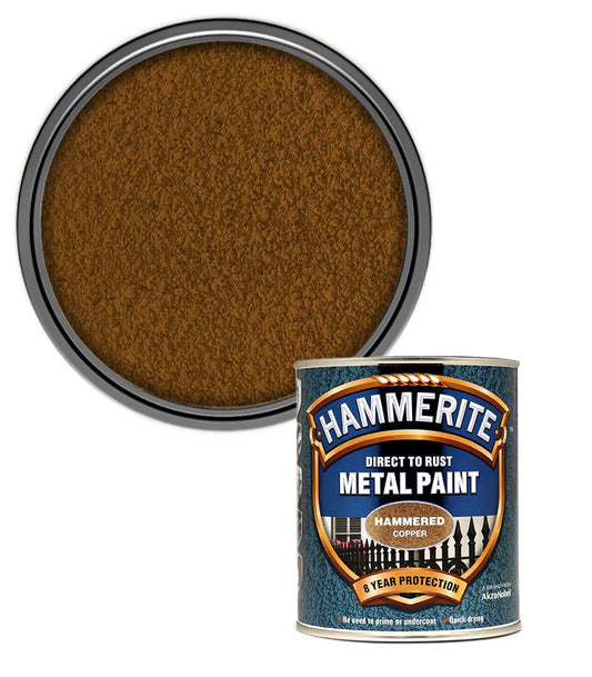 Hammerite Direct to Rust Quick Drying Metal Paint – Hammered Copper 750ml