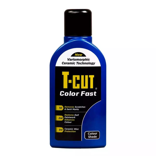 T-Cut 3 in 1 Color Fast Paintwork Restorer Car Polish, Dark Blue, 500 ml