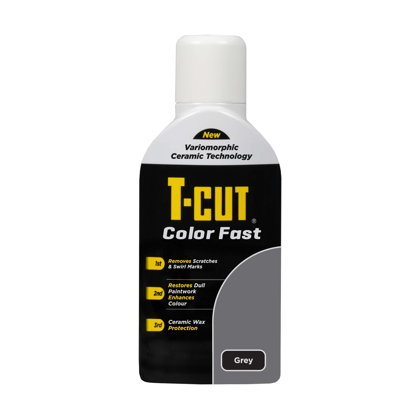 “T‑Cut Color Fast Ceramic Grey Paintwork Restorer 500ml bottle”