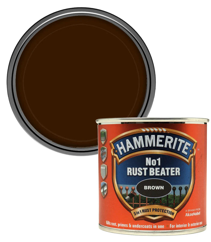 Hammerite No.1 Rust Beater Metal Paint – Dark Brown 250ml