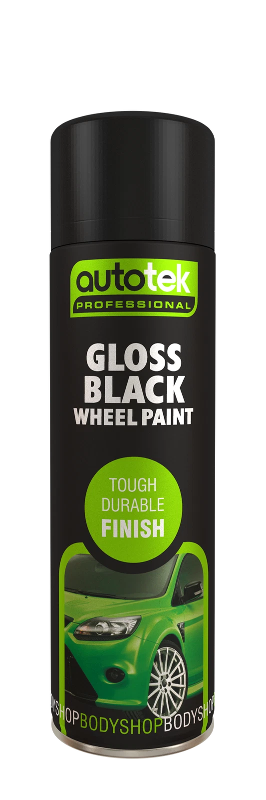 Autotek Gloss Black Wheel Multi-Purpose Spray Paint Tough Durable Finish 500ml