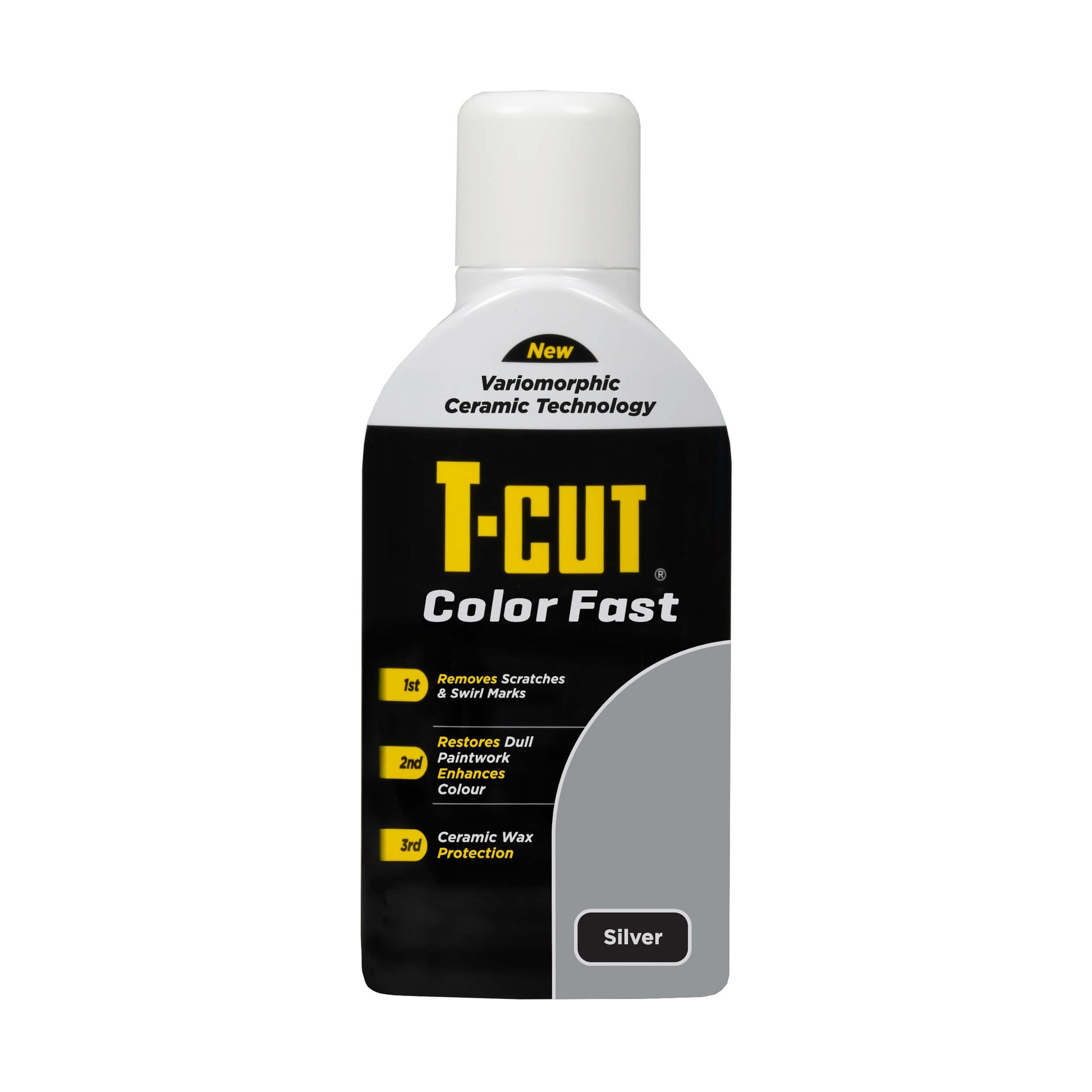 “T‑Cut Color Fast Ceramic Silver Paintwork Restorer 500ml bottle”