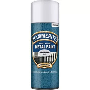 Hammerite Direct to Rust Aerosol Metal Paint – Hammered Silver 400ml