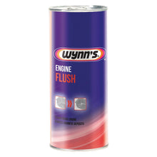 Wynns Engine Flush 425ml bottle with purple and orange branding.